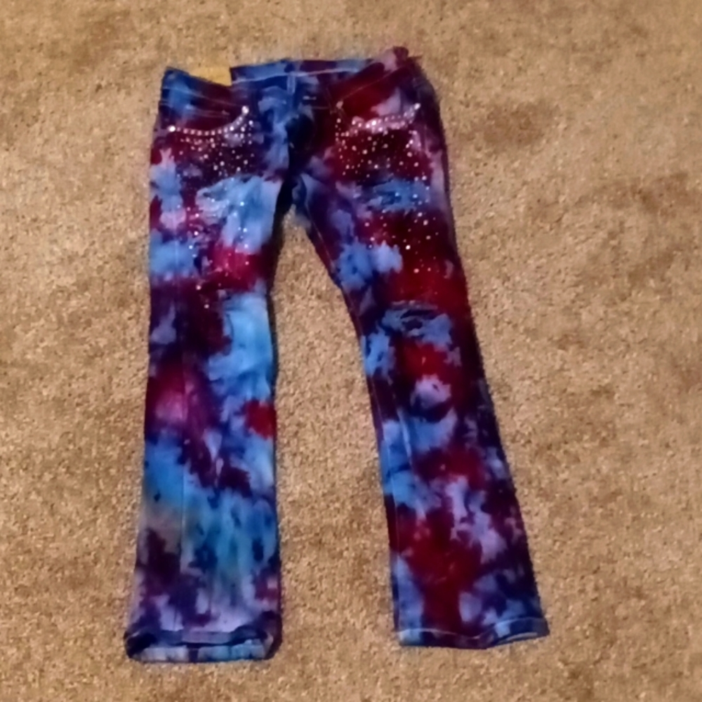 Tye Dye Ripped Jeans